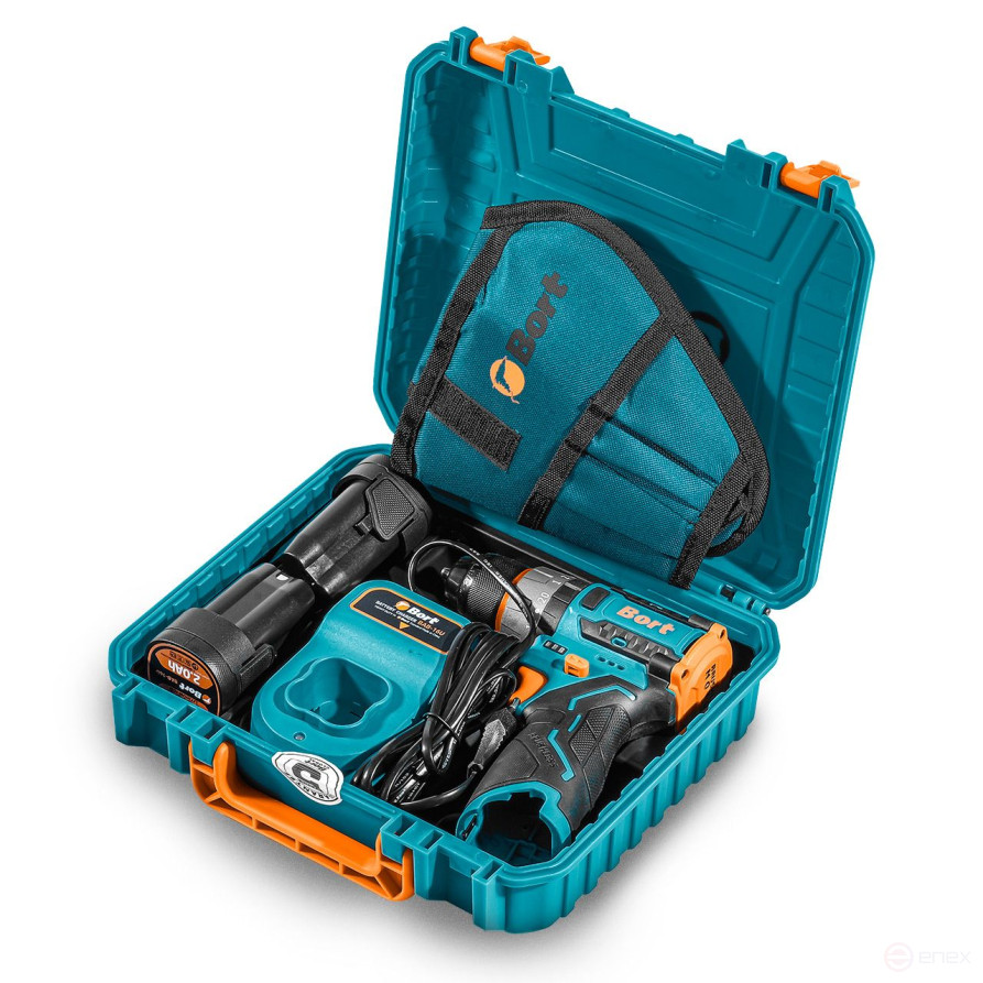 Cordless impact drill BORT BAB-16U (2x2A.h)