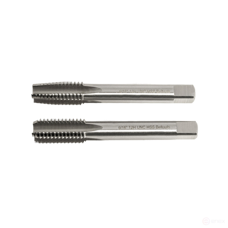 Tap Inch 9/16" 12 Threads UNC Machine-manual HSS 2 pcs Set isp1 Beltools