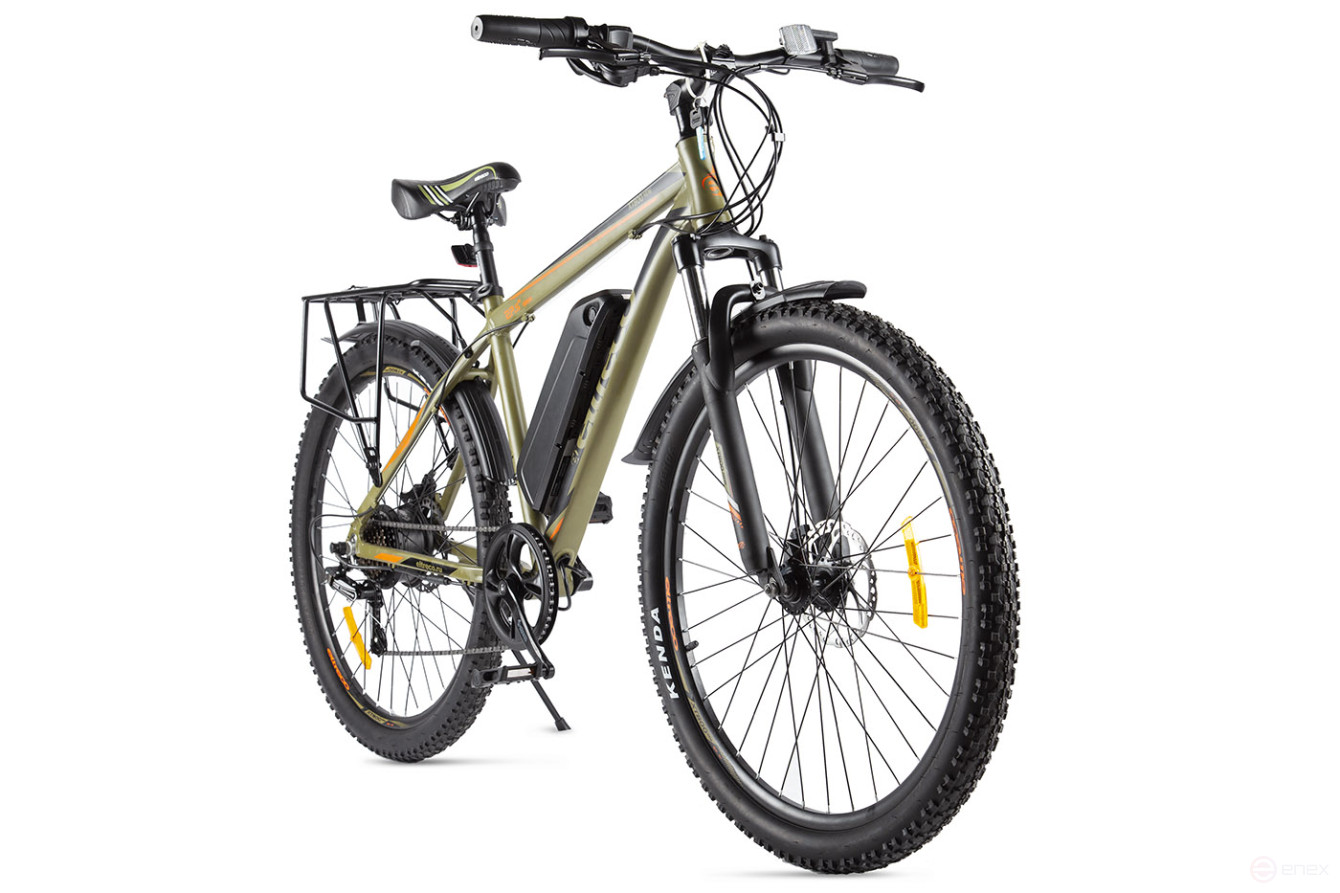 Велогибрид Eltreco XT 800 new Черно-зеленый-2138