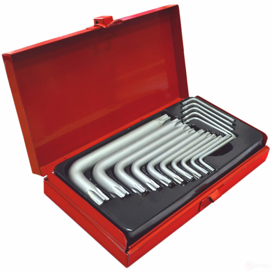 CUSTOR Набор ключей TORX TAMPER RESISTANT 15 предметов SP-7732