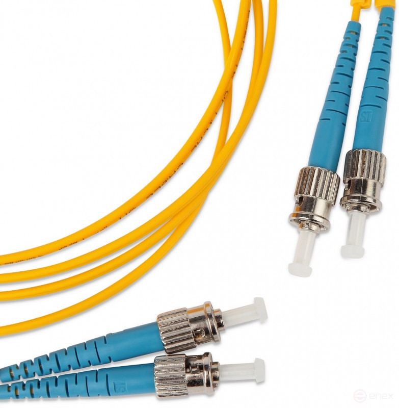 FC-D2-9-ST/UR-ST/UR-H-5M-LSZH-YL Патч-корд волоконно-оптический (шнур) SM 9/125 (OS2), ST/UPC-ST/UPC, 2.0 мм, duplex, LSZH, 5 м