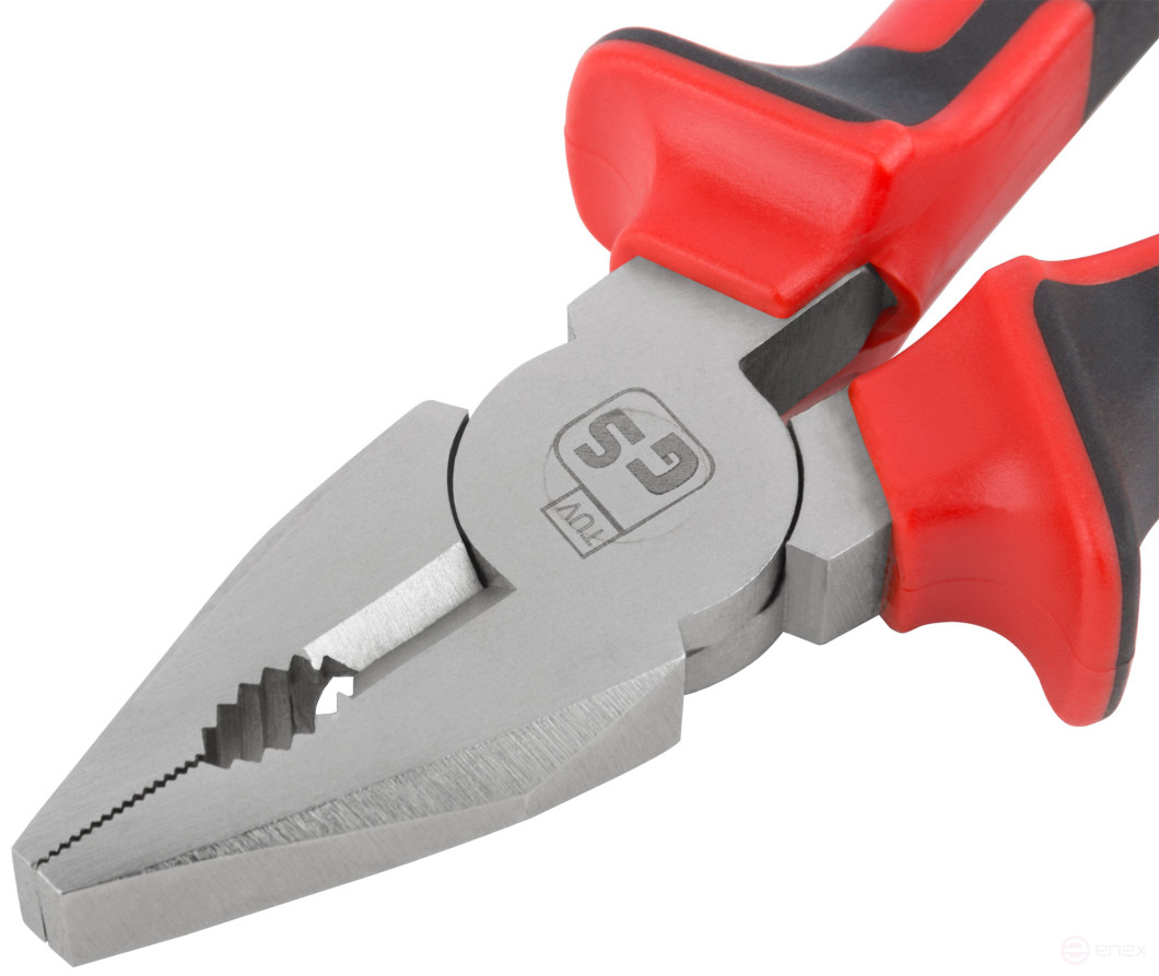 Trend combination pliers, two-tone rubberized handles, chrome-nickel coating 160 mm