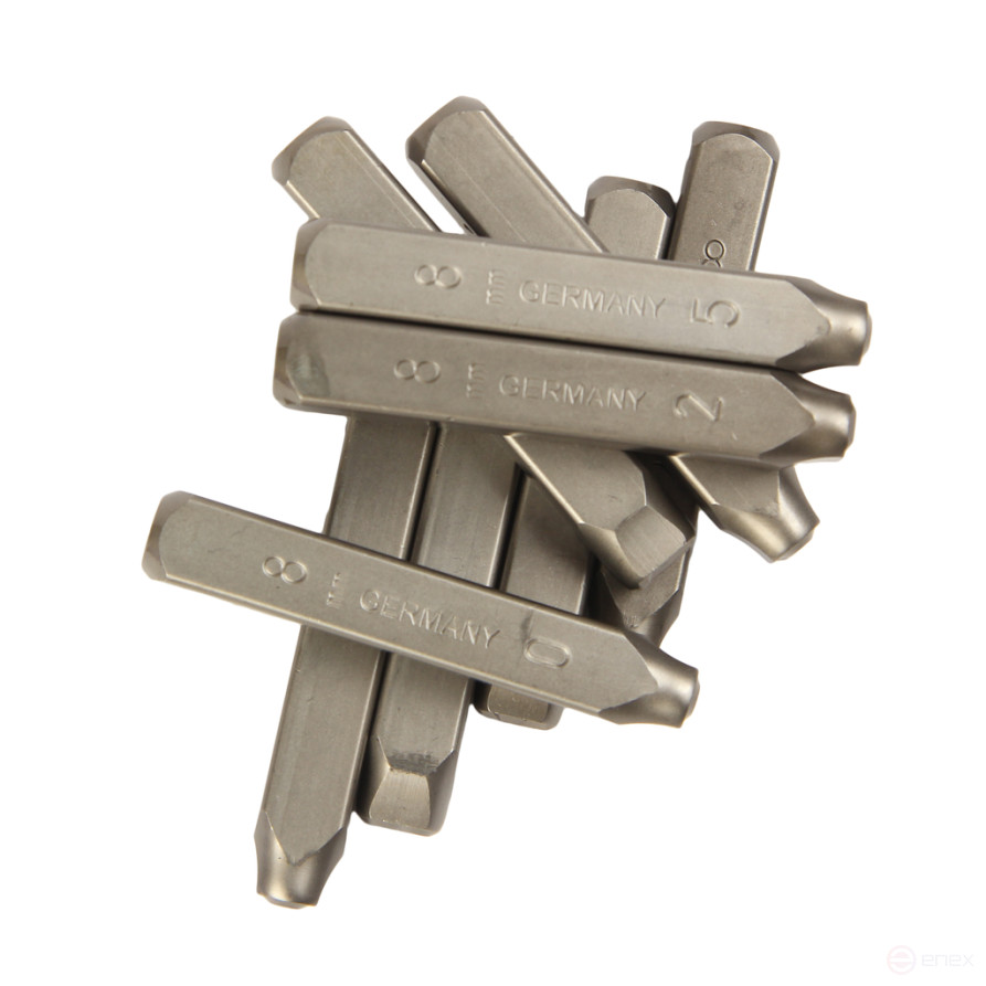 The digital stamps are 8mm (HRC 60+-2 deg. DIN 1451) JTC