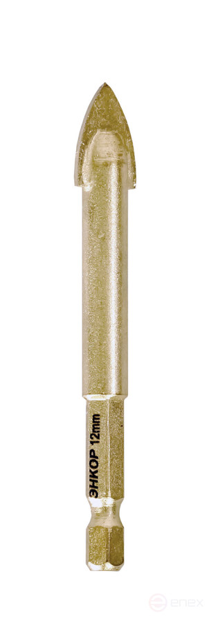 Сверло для стекла и керамики 12 мм с шестигранным хвостовиком