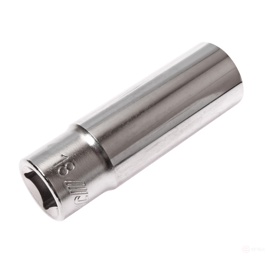 Головка торцевая 1/2" 18мм глубокая L=76мм JTC