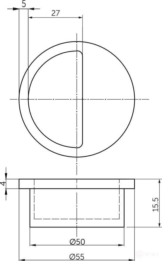 The handle is meb. mortise plastic. PATREX No.33, white AKS