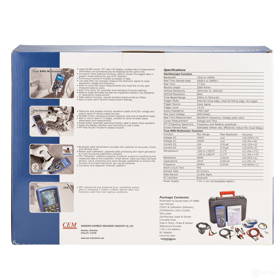 DT-9989 Portable Oscilloscope Multimeter