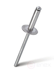 Rivet exhaust open MESSER Aluminum/Stainless steel. AlMg steel 5% Sst Enlarged side 5.0X16 mm (Package 250 pcs.)
