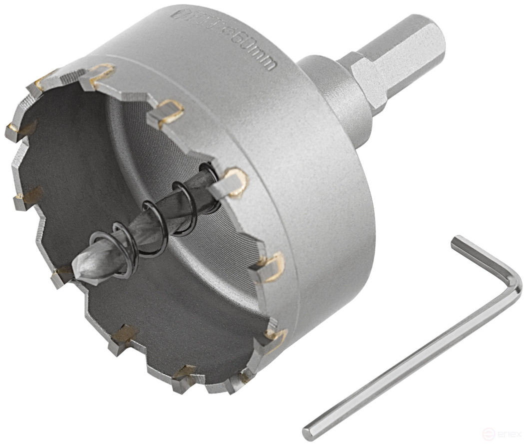 Ring crown with carbide inserts Profi (for holes in stainless steel) 60 mm