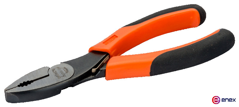 Комбинированные плоскогубцы с рукоятками ERGO, оксидированные, 200 мм, промышленная упаковка