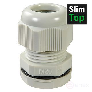 Ввод кабельный IP 68, М12, цвет светло-серый "SlimTop" (упак.10шт)