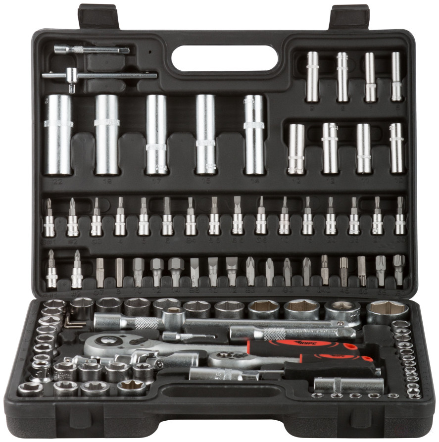 Car Tool Set 108 pcs. CrV 1/2"+1/4"