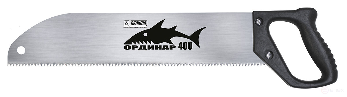 Ножовка по дереву «Ординар 400» (длина полотна L=400 мм, профиль зуба мелкий, шаг 3 мм)