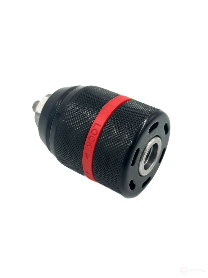 Патрон Skole для дрели цельнометалический с фиксатором оснастки 13 мм PT3-20130H