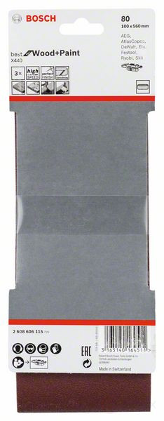 Set of 3 X440 X440 100 x 560 mm, 80