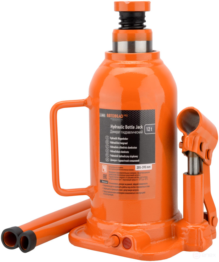 Домкрат гидр. 12.0т (205-390 мм) АвтоDело PRO (43412)