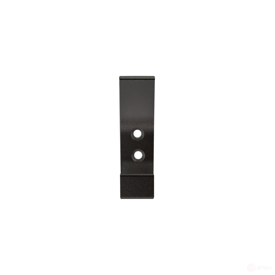 Крючок меб. двухрожковый мет. BLOCK черный матовый AKS