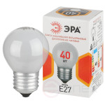 Incandescent lamp ERA P-40-E27-230-FR 40W 230V ball matte E27 color box