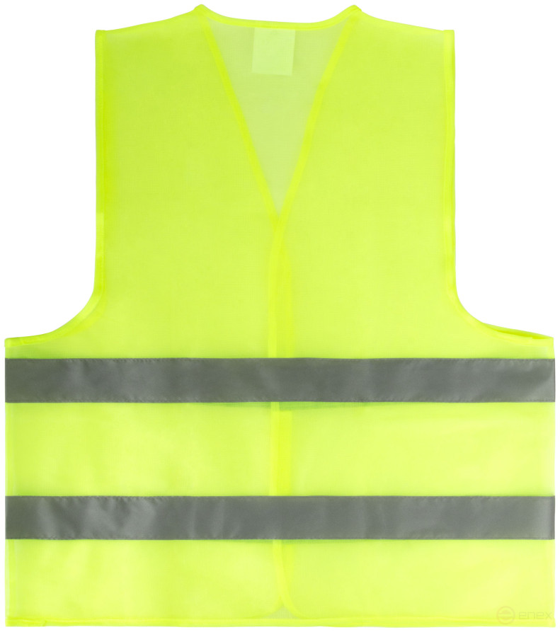 Yellow signal vest, 2 horizontal stripes, 60 gr., size XXL