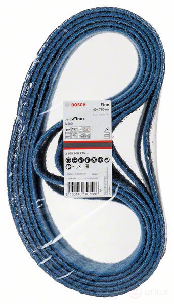 Sanding tape N470 40 x 760 mm, thin.