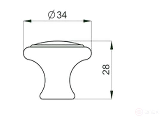 Ручка меб. кнопка пластик. PК02/K2 черный матовый AKS