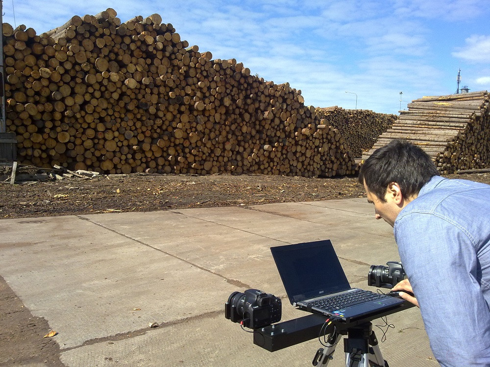 Software and hardware complex for measuring roundwood volumes "Kashtan"