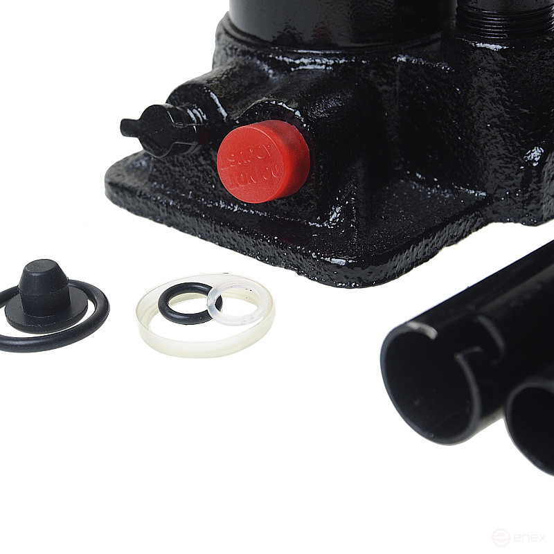 Hydraulic jack ER-80021S bottle with 2t valve, repair kit (lifting height 180-345mm) in EUREKA case /1/5