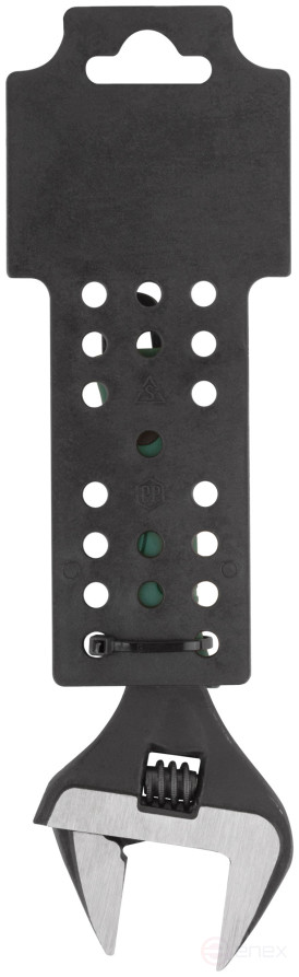 Adjustable key "Carat", CrV, sharpened narrow jaws, scale, magnified.gripper, rubberized.handle 150mm (34mm)