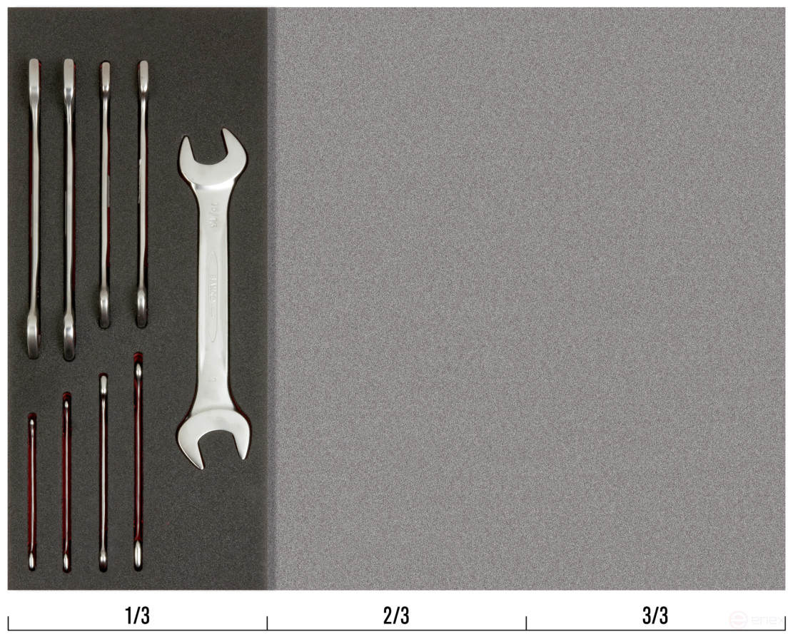 Fit&Go Набор рожковых гаечных ключей в ложементе дюймовых, 9 шт