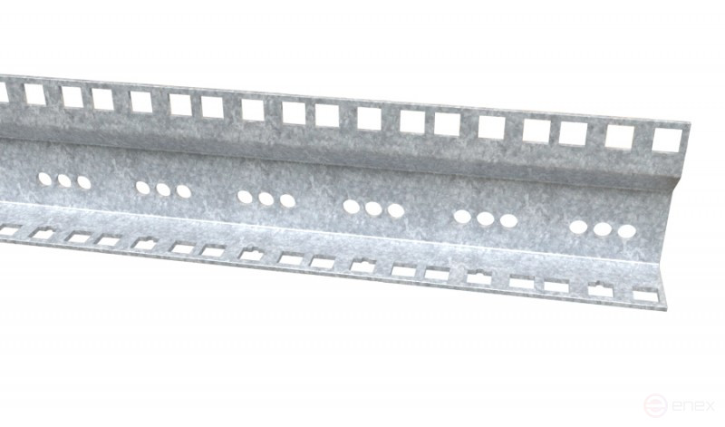 CTR19-47U-ZN 19" mounting profile 47U high, for TTB cabinets, galvanized (2 pcs. included)