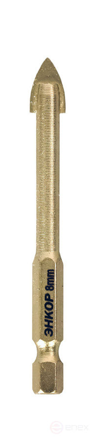 Сверло для стекла и керамики 8 мм с шестигранным хвостовиком