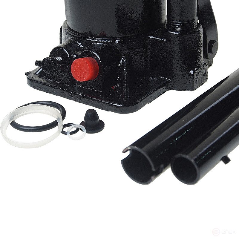 Hydraulic jack ER-80062S bottle with 6t valve, repair kit (lifting height 215-415mm) in EUREKA case /1/5