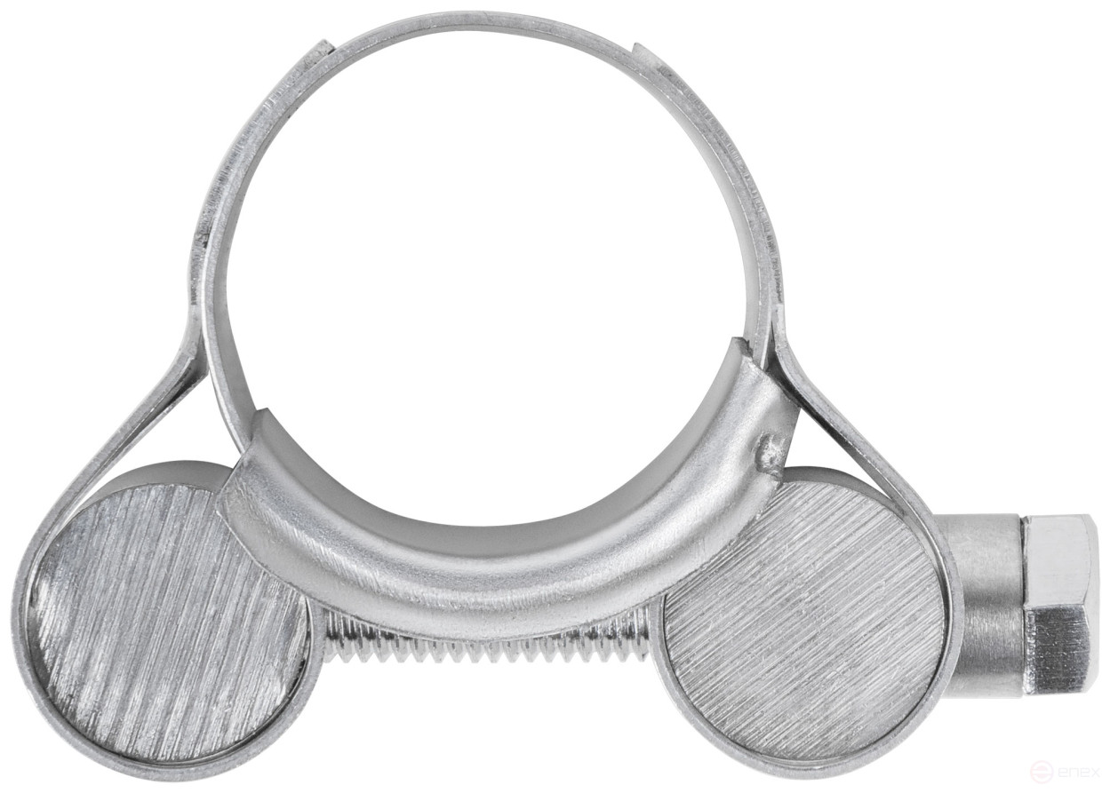 The clamp is a crimping power hinge, stainless steel.steel 20-22 mm