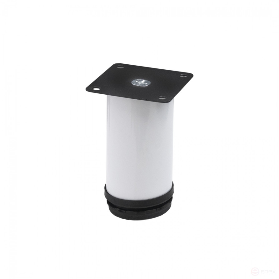 Опора меб. мет. d50 h100 с регул. белый AKS