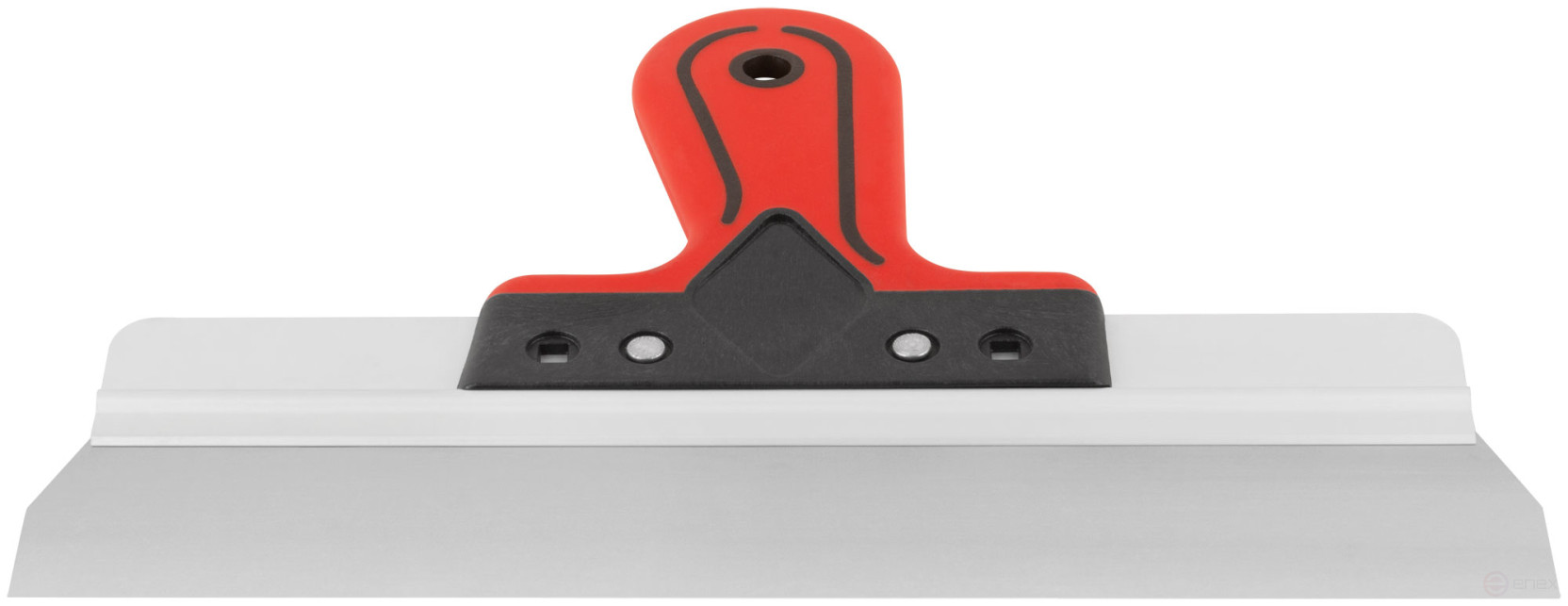 Шпатель фасадный Профи, нержавеющая сталь, прорезиненная ручка 300 мм