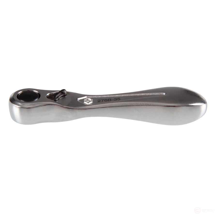 Трещотка 1/4", 88 мм, 60 зубцов, флажковая, для вставок (бит) KING TONY 276B-0225