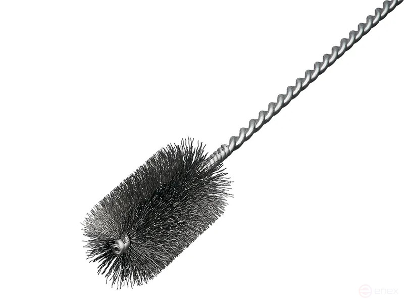 Щетка ерш IBZ с ручной петлей, 850*100 мм, диаметр 35 мм, стальная гофрированная проволока STA 0,25 мм, хвостовик 3,4 мм