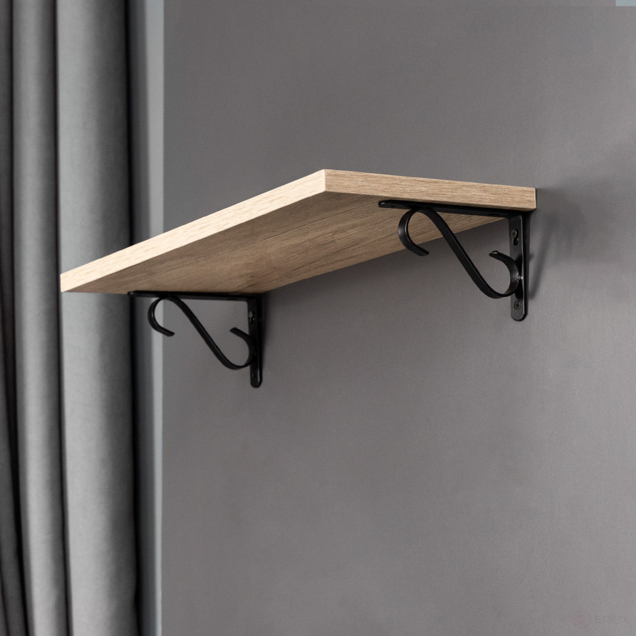 Shelf holder meth. SONATA 250*170*25*3 , black AKS