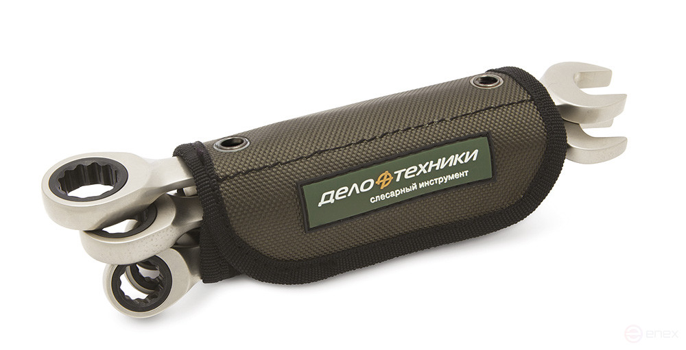 Branded bag for a set of ratchet keys 8, 10, 12, 13, 14, 15, 17, 19 mm, 8 pcs. (for sets 515085 and 515485)