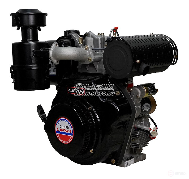 Lifan Diesel 192FD engine, 25mm shaft, 6 Amp coil