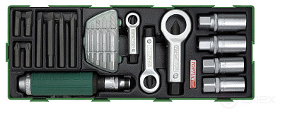 Набор демонтажный с ударной отверткой 22 пр., в ложементе TOPTUL GTA2234
