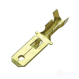 Штекер плоский 0.5-1.0/6.3x0.8 (упак.200шт), 280101