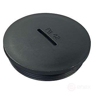 Заглушка PG42 черная (упак.10шт)