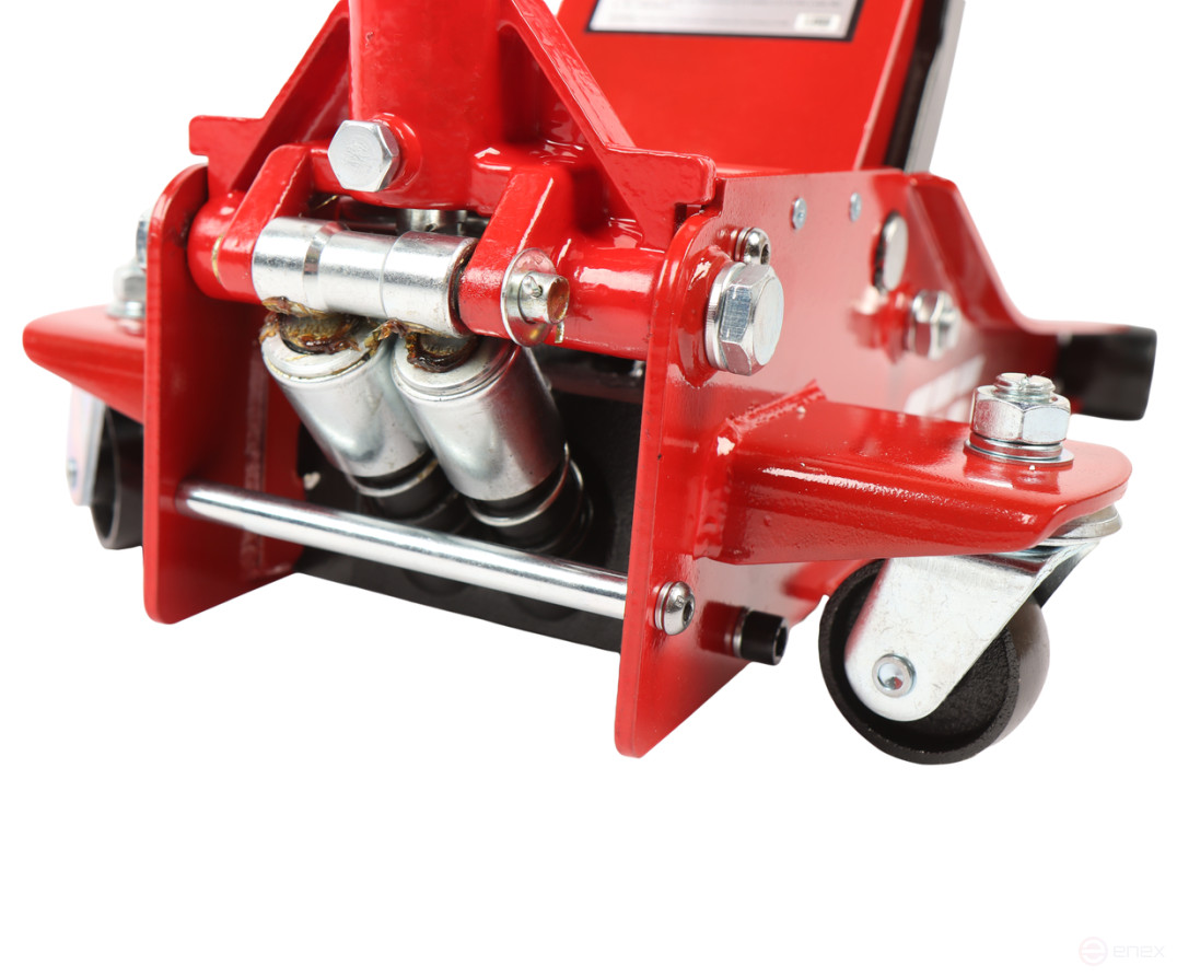 Домкрат подкатной 3т 75-505мм двухпоршневой низкопрофильный GTE