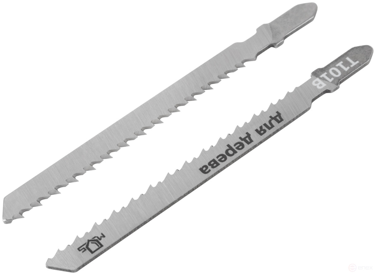 Blades for electric jigsaw, T101B, wood, HCS, 100 mm, 2 pcs.