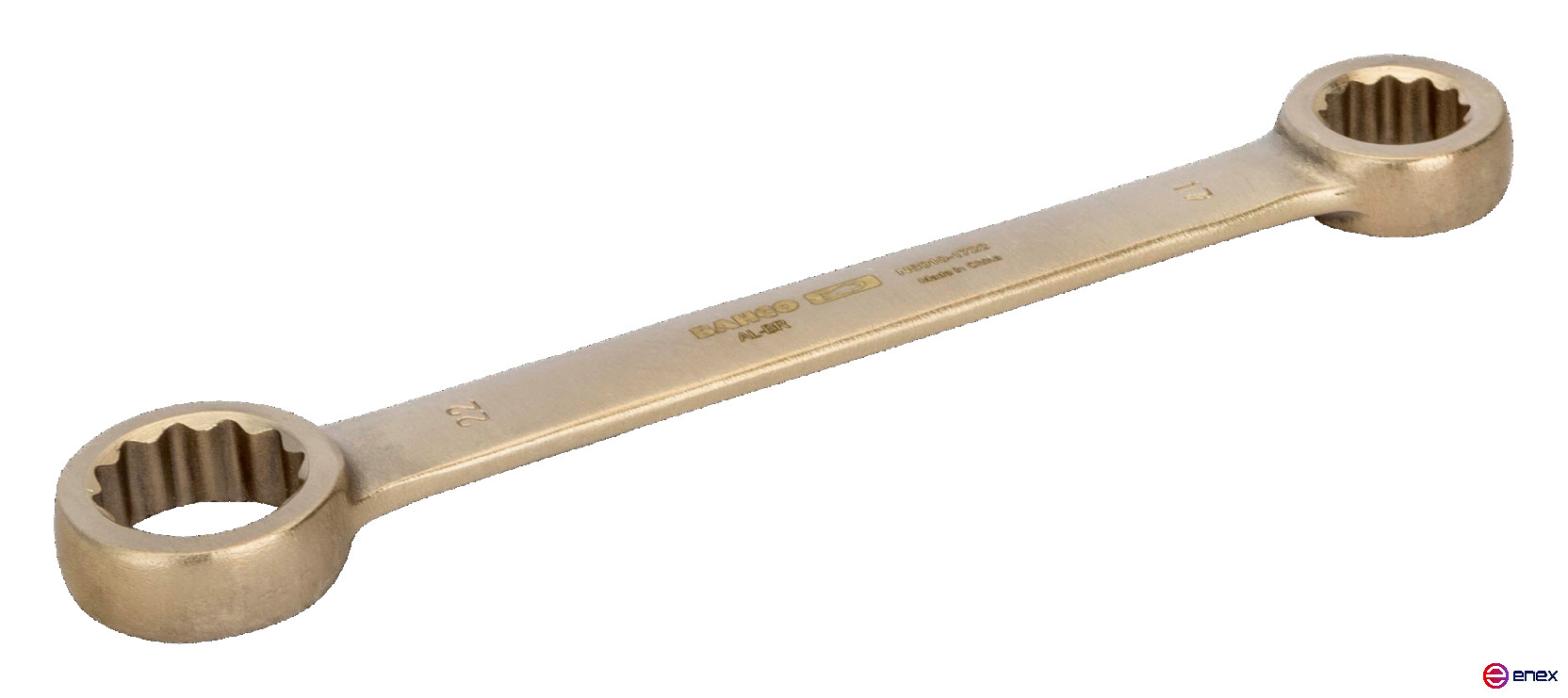 IB Double-sided flat cap wrench (aluminum/bronze), 18x19 mm