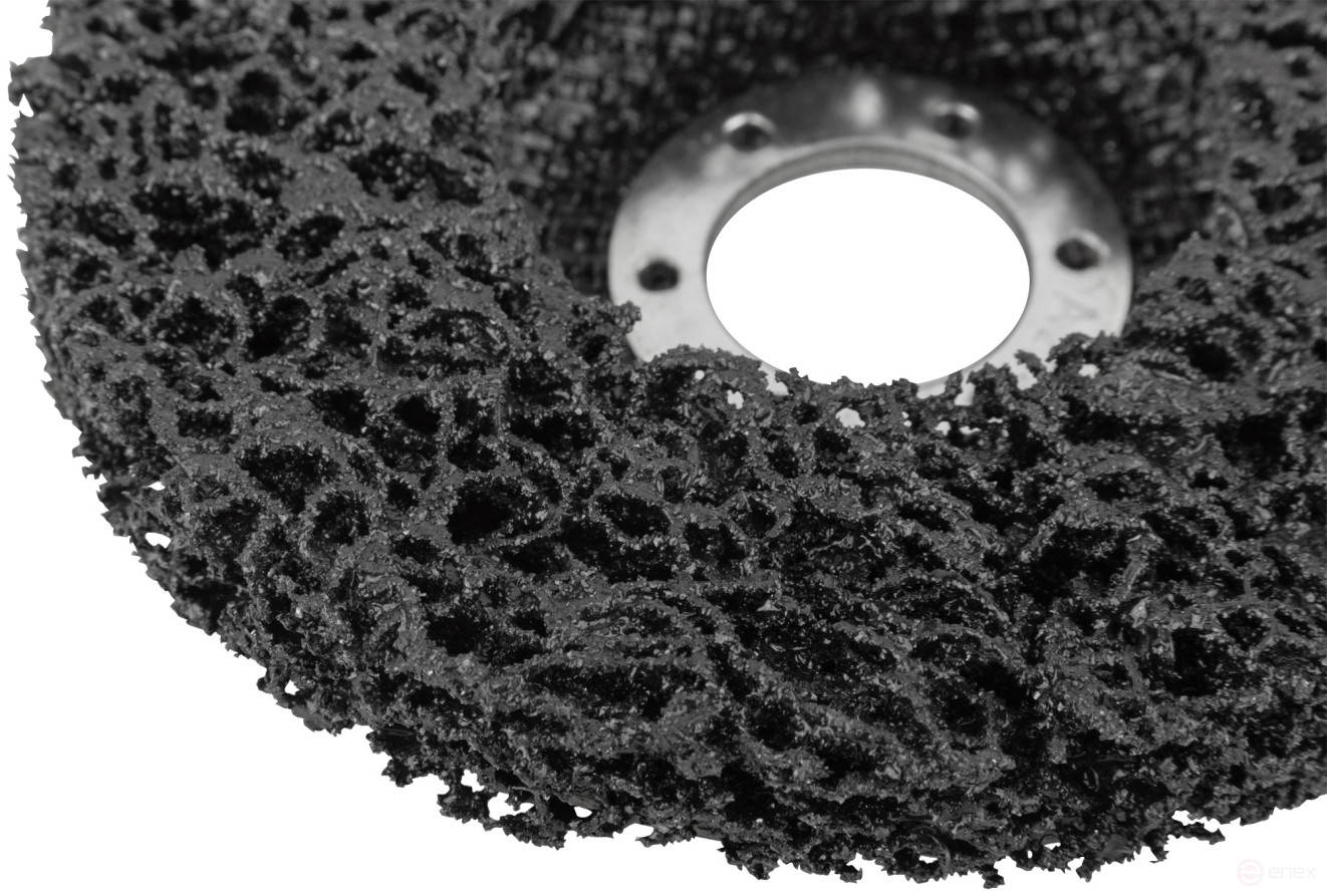 Диск зачистной полимерный, черный, посадочный диаметр 22,2 мм, 115 мм