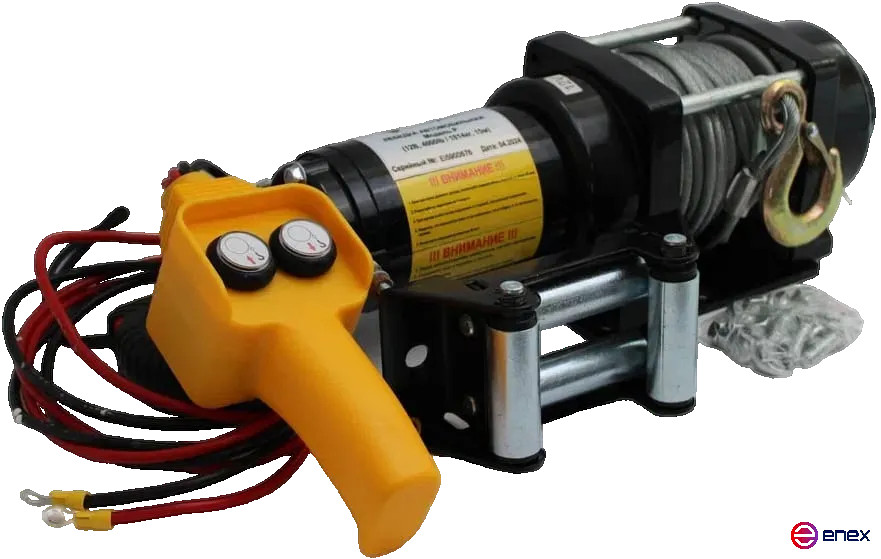 Electric car winch Shapler P (J) (12V 4000lb 1814kg/15m)