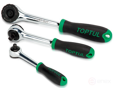 Трещотка 3/8" безредукторная 200 мм TOPTUL CJBT1220