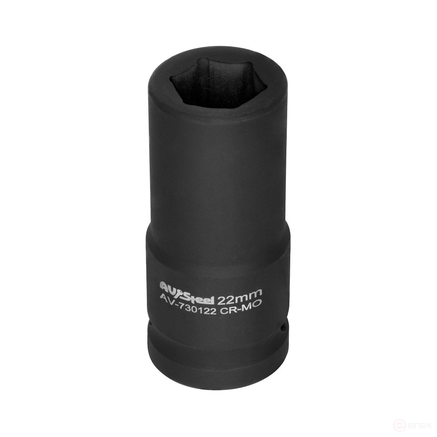 Головка ударная 3/4" шестигранная удлиненная 22мм